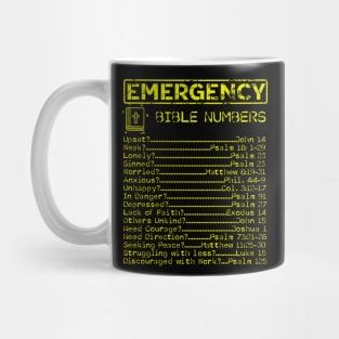 bible emergency hotline numbers, Mug